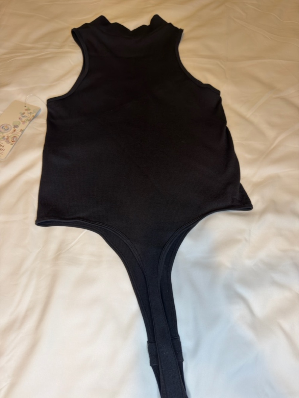 Black Bodysuit w/Zipper - Picture 7 of 9